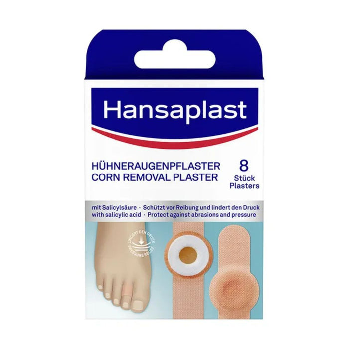 Hansaplast Hühneraugen-Pflaster mindert den Druck sofort, 8 St. Pflaster
