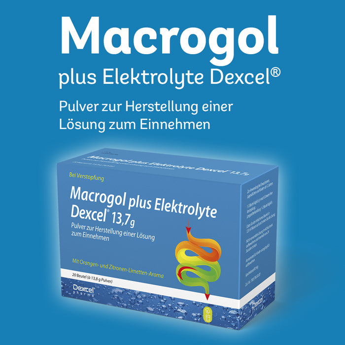 Macrogol Dexcel plus Elektrolyte bei Verstopfung, 20 St. Beutel