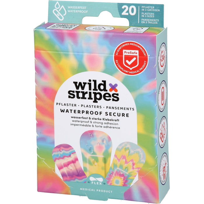 Wild Stripes Pflaster wasserfest und starke Klebekraft, 20 St. Pflaster