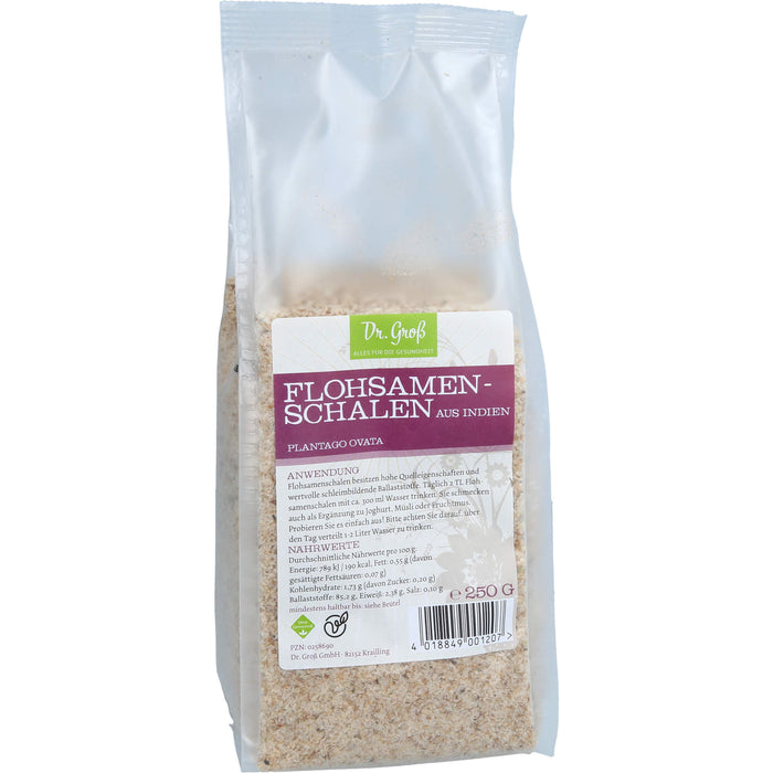 Dr. Groß Flohsamenschalen aus Indien, 250 g Schalen