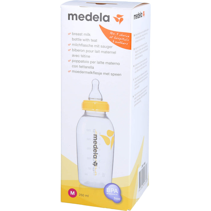 Medela Muttermilchflasche 250 ml mit Sauger M, 1 St. Lösung