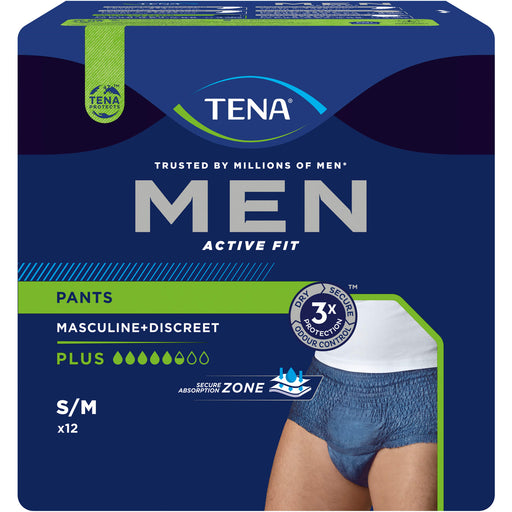 TENA Men Act.Fit Inkontinenz Pants Plus S/M blau, 12 St. Pants