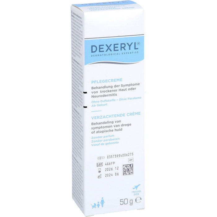 DEXERYL Pflegecreme bei trockener Haut und Neurodermitis, 50 g Creme