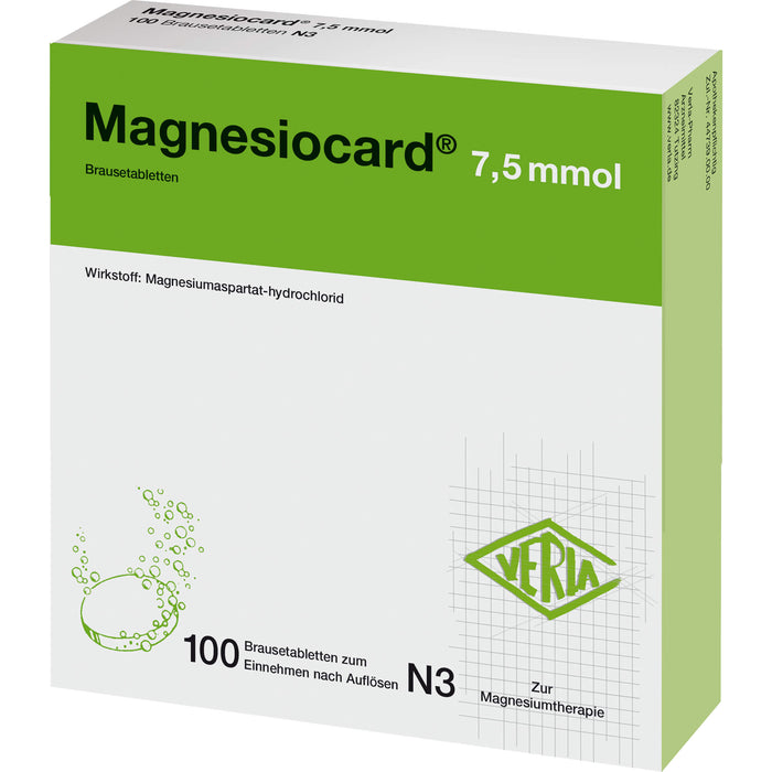 Magnesiocard  7,5 mmol, Brausetabletten, 100 St. Tabletten