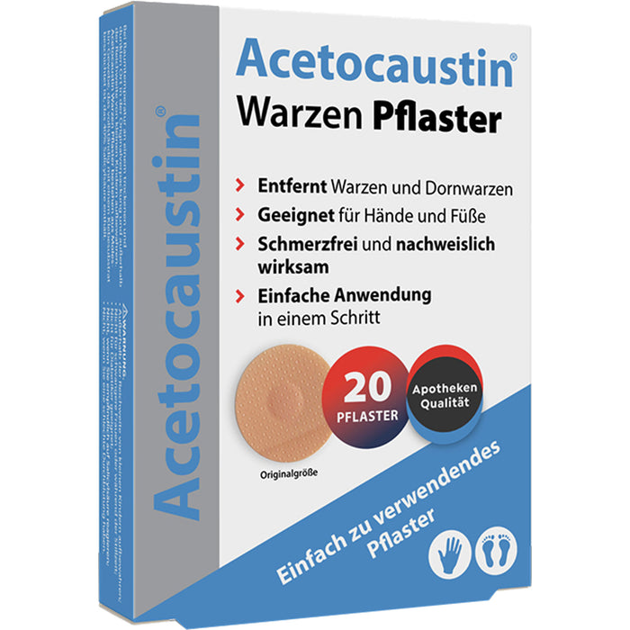 Acetocaustin Warzenpflaster, 20 St. Pflaster