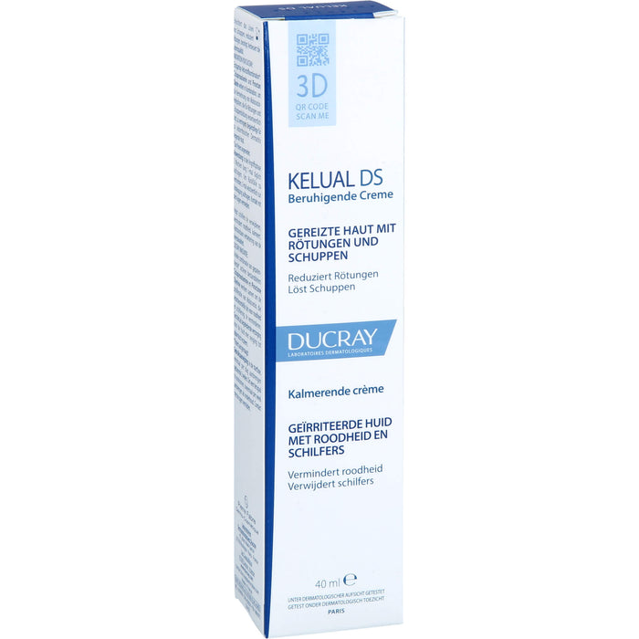 DUCRAY KELUAL DS beruhigende Creme reduziert Rötungen und löst Schuppen, 40 ml Creme