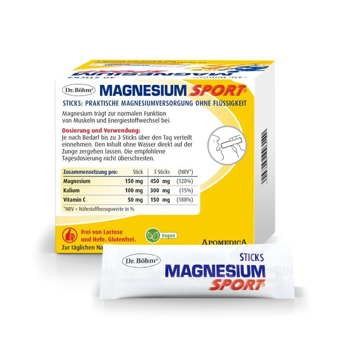 Dr. Böhm Magnesium Sport Sticks, 40 St. Beutel