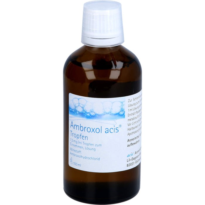 Ambroxol acis  Tropfen, 7,5 mg/ml Tropfen zum Einnehmen, Lösung, 100 ml Lösung