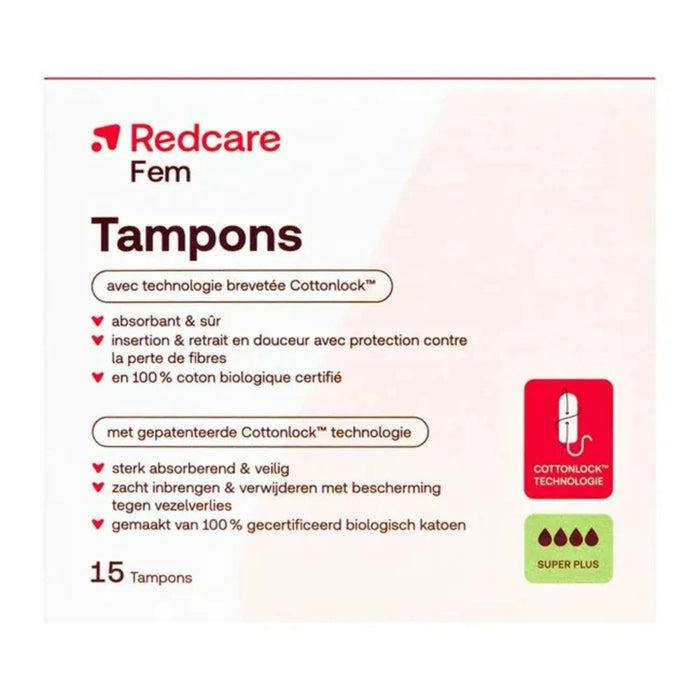 Redcare Fem Tampons Super Plus saugstark & sicher, 15 St. Tampons