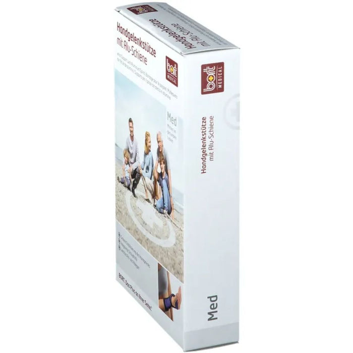 BORT Handgelenkstütze mit Alu-Schiene links Gr. M blau, 1 St. Bandage