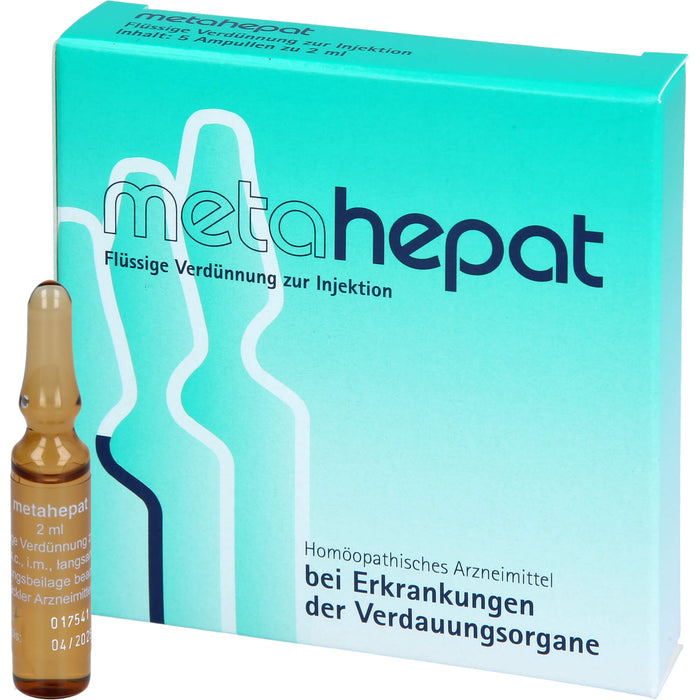 Metahepat flüssige Verdünnung bei Erkrankungen der Verdauungsorgane, 5 St. Ampullen