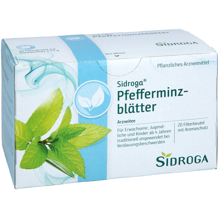 Sidroga Pfefferminzblätter Arzneitee, 20 St. Filterbeutel