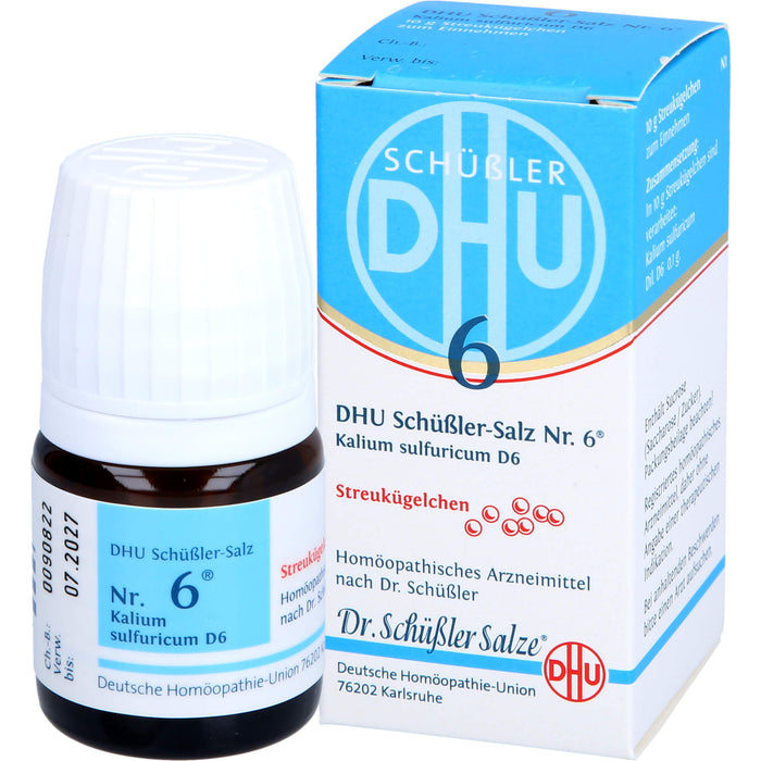 DHU Schüßler-Salz Nr. 6 Kalium sulfuricum D6, 10 g Globuli