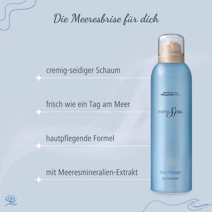 Medipharma Cosmetics Home Spa Blue Therapy Duschschaum, 200 ml Lösung