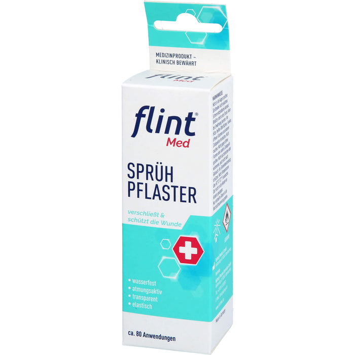 flint Med Sprühpflaster verschließt die Wunde sofort, 50 ml Lösung