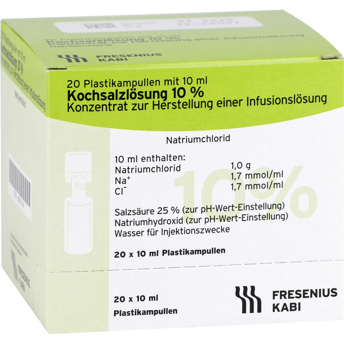 Fresenius Kochsalzlösung 10 % Konzentrat, 200 ml Lösung