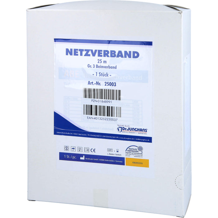 DR. JUNGHANS Netzverband 25 m Gr. 3 Bein, 1 St. Binde