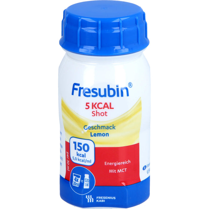 Fresubin 5 kcal Shot Lemon hochkalorische, vollbilanzierte Trinknahrung, 480 ml Lösung