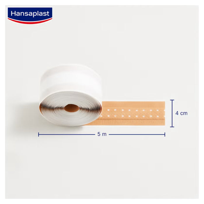 Hansaplast Classic 5 m x 4 cm atmungsaktives Pflaster, 1 St. Pflaster