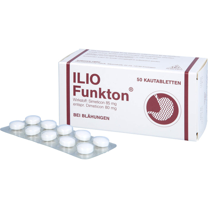 ROBUGEN Ilio-Funkton Kautabletten bei Blähungen, 50 St. Tabletten