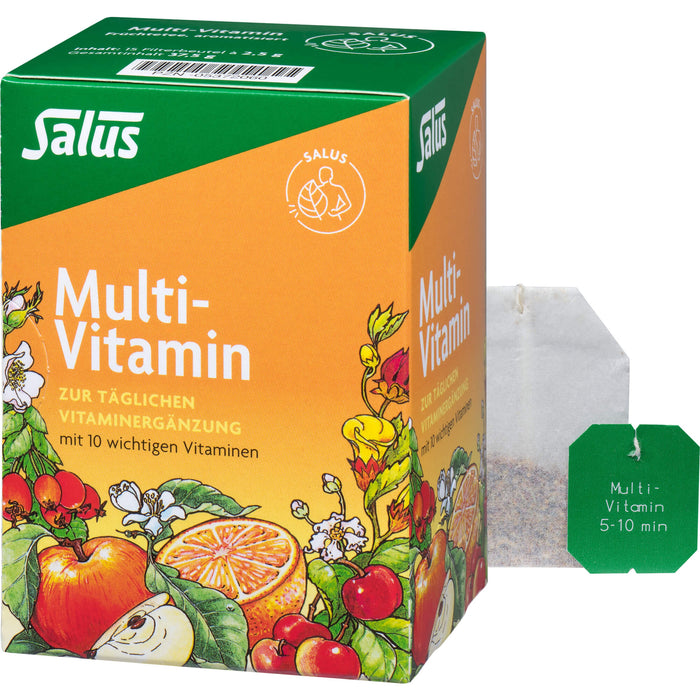 Salus Multi-Vitamin Früchtetee mit natürlichem Aroma, 15 St. Filterbeutel