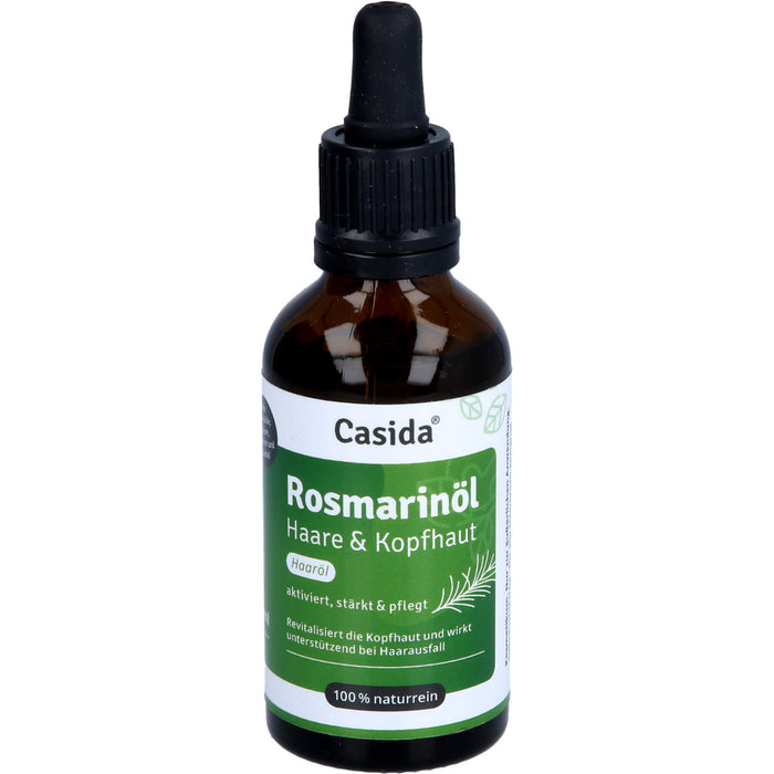 Casida Rosmarinöl Haare & Kopfhaut aktiviert, stärkt und pflegt, 50 ml Öl