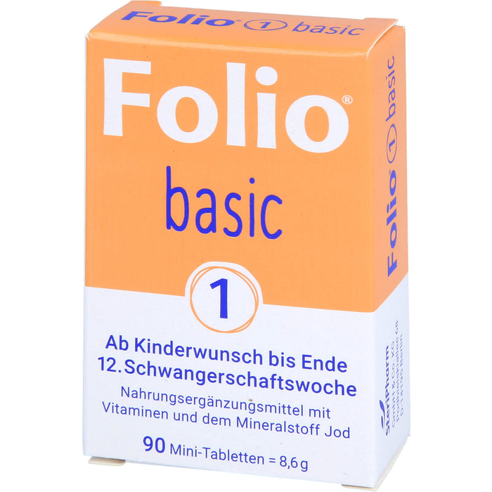 Folio 1 Basic ab Kinderwunsch bis Ende 12.Woche, 90 St. Tabletten