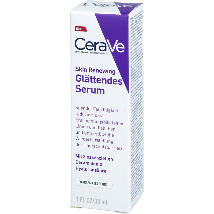 CeraVe Skin Renewing Glättendes Serum für eine geglättete Haut, 30 ml Gel