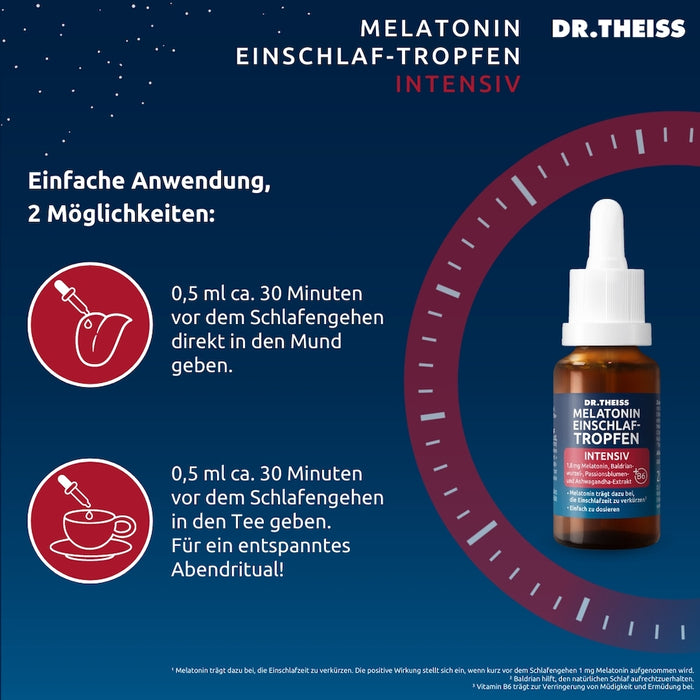 Dr. Theiss Melatonin Einschlaf-Tropfen intensiv, 20 ml Tropfen