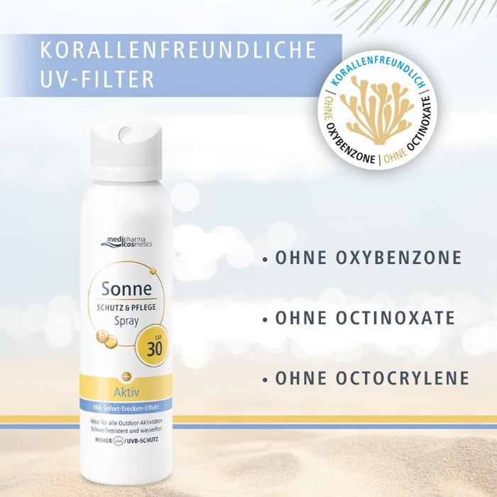 Medipharma Cosmetics Sonne Schutz & Pflege Aktiv LSF 30 Aerosol-Spray, 150 ml Lösung
