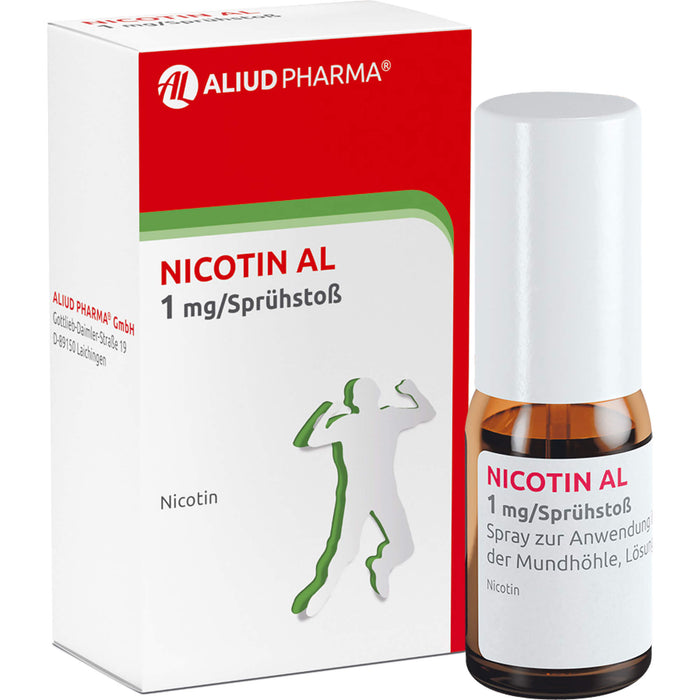 Nicotin AL 1 mg/Sprühstoß Spray zur Rauchentwöhnung, 2 St. Spray