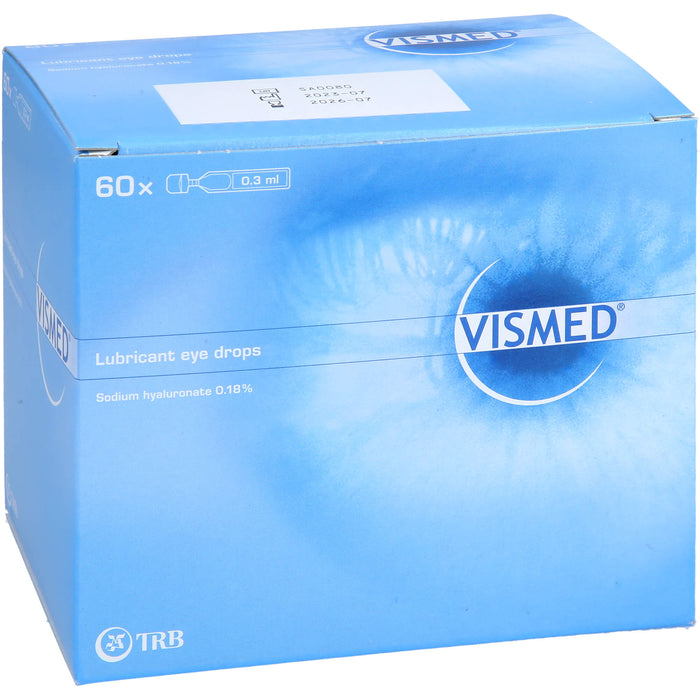 VISMED Augentropfen zur Behandlung von trockenen Augen, 60 St. Einzeldosispipetten