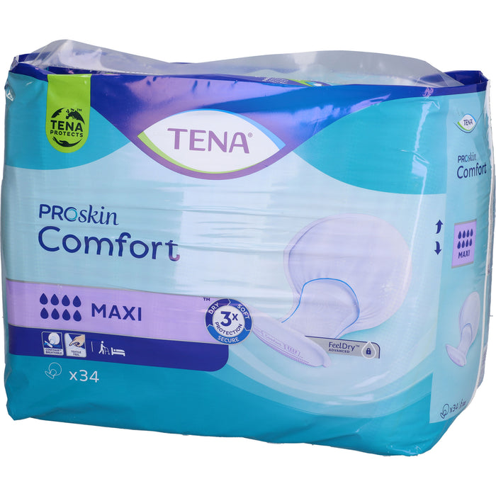TENA PROSkin Comfort Maxi Vorlagen bei schwerer bis sehr schwerer Harninkontinenz, 68 St. Einlagen