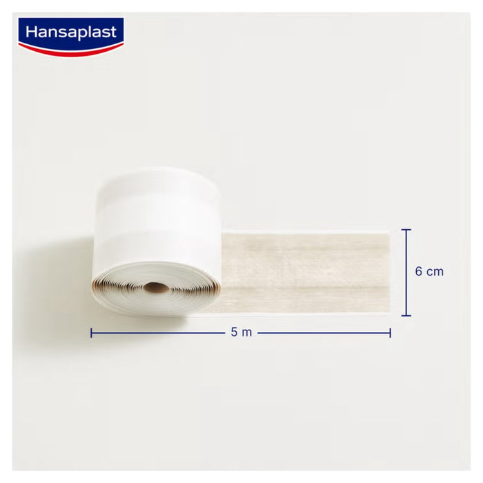 Hansaplast Soft Pflaster 5 m x 6 cm besonders hautfreundlich, 1 St. Pflaster