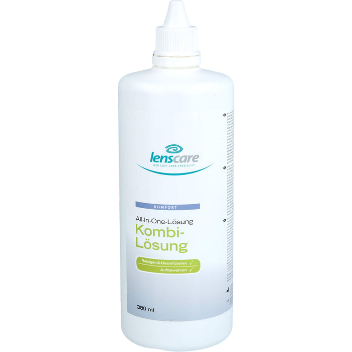 Lenscare Kombi-Lösung für weiche Kontaktlinsen, 380 ml Lösung