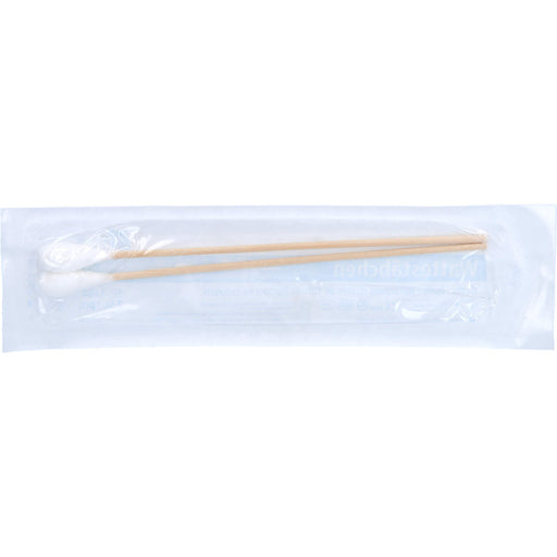 Dr.Junghans Wattestäbchen Holz 15 cm großer Kopf steril, 100 St. Packung