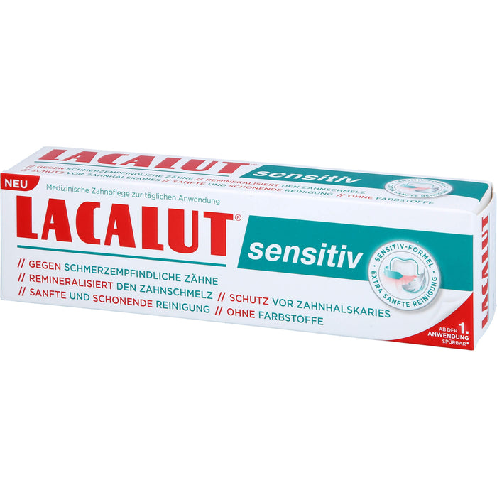 Lacalut sensitiv Zahncreme für schmerzempfindliche Zähne, 75 ml Zahncreme