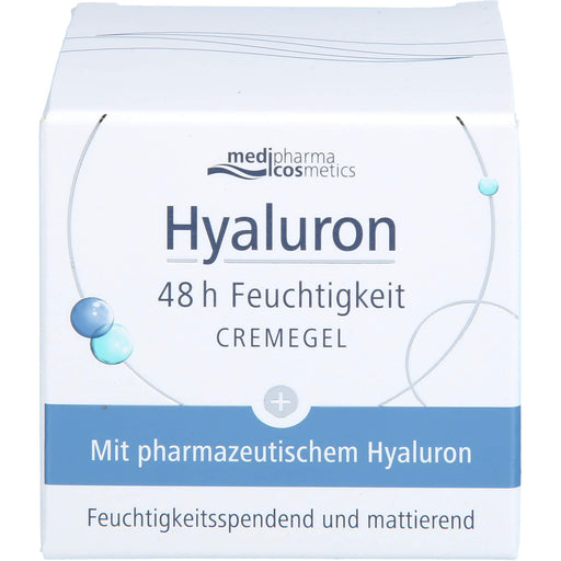 Medipharma Cosmetics Hyaluron 48h Feuchtigkeit Cremegel feuchtigkeitsspendend und mattierend, 50 ml Gel