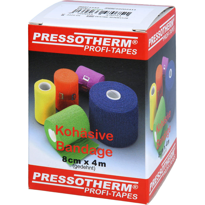 Pressotherm Kohäsive Bandage 8cmx4m grün, 1 St BIN