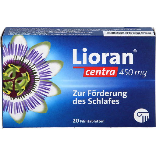 Lioran centra 450 mg Filmtabletten zur Förderung des Schlafes, 20 St. Tabletten