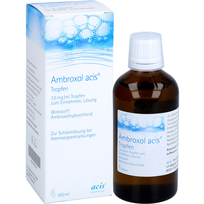 Ambroxol acis  Tropfen, 7,5 mg/ml Tropfen zum Einnehmen, Lösung, 100 ml Lösung
