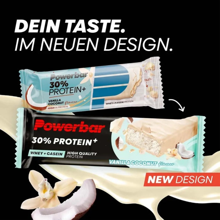 POWERBAR Protein Plus 30 % Vanilla-Coconut, 55 g Riegel