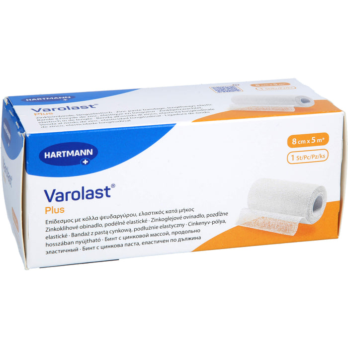 Varolast Plus 8 cm x 5 m Zinkleimbinde, 1 St. Packung