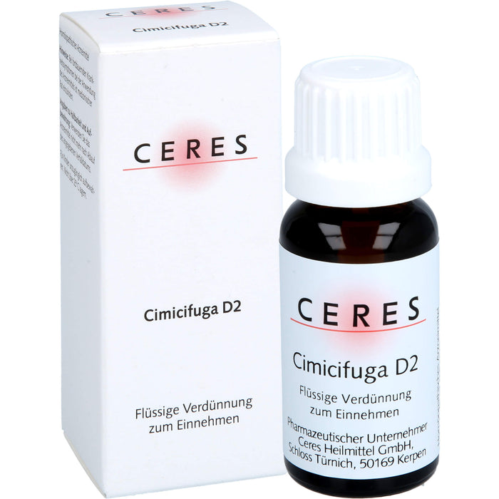 Ceres Cimicifuga D2 Dil., 20 ml Lösung