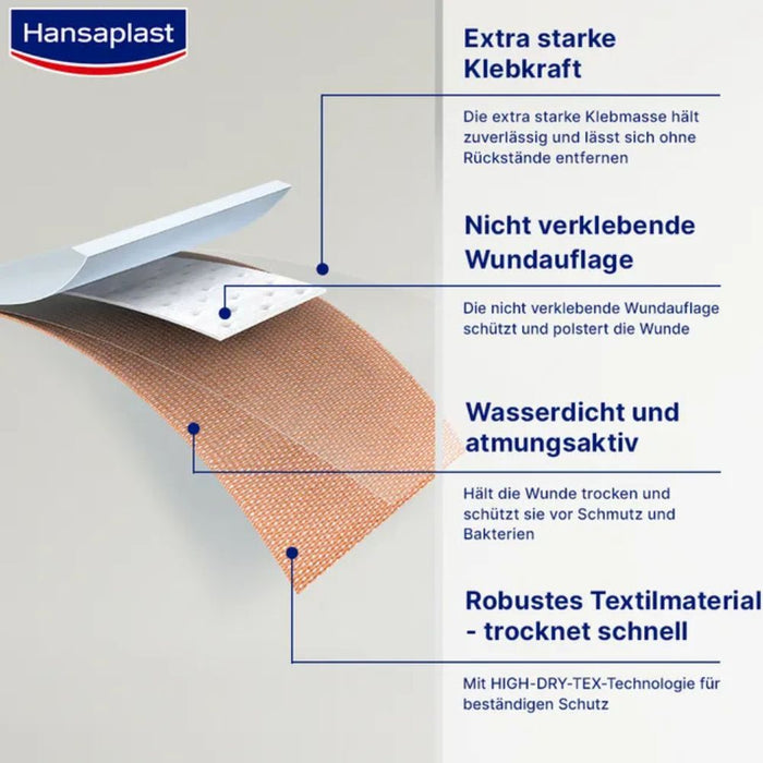 HANSAPLAST Extra Robust Waterproof, 16 St. Pflaster