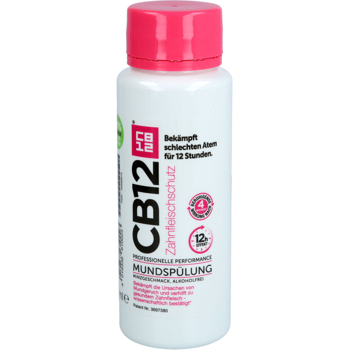 CB12 Mundspülung Zahnfleischschutz bekämpft schlechten Atem für 12 Stunden, 250 ml Lösung
