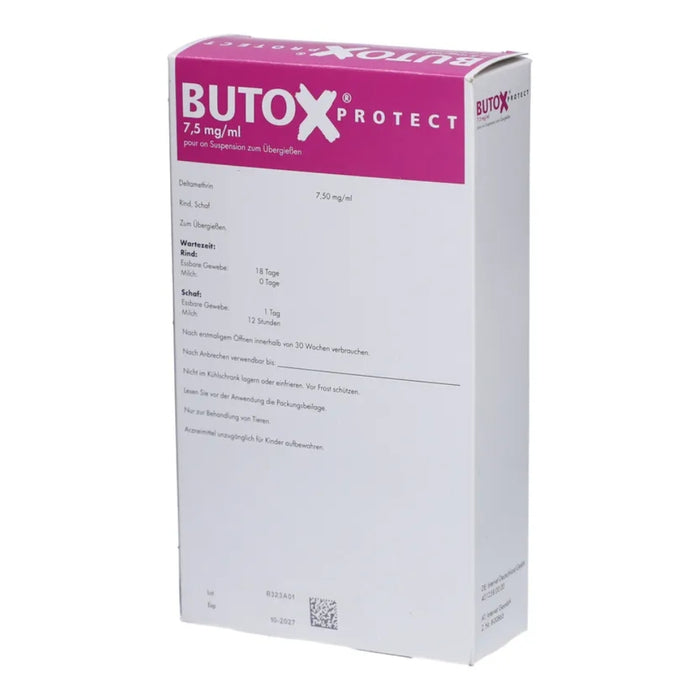 BUTOX Protect 7,5 mg/ml Flasche mit Applikator, 250 ml Lösung