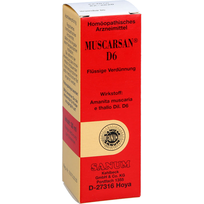 SANUM-KEHLBECK Muscarsan D6 Tropfen, 30 ml Lösung