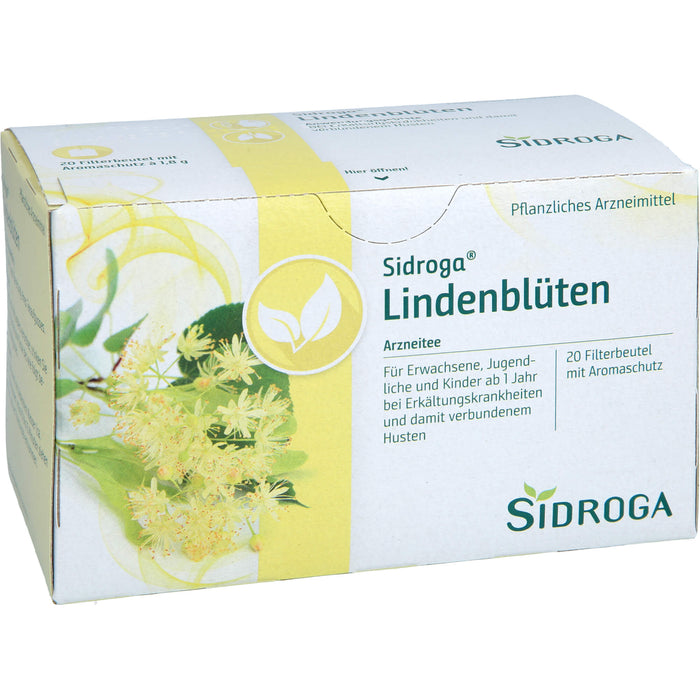 Sidroga Lindenblüten Arzneitee mit Aromaschutz, 20 St. Beutel