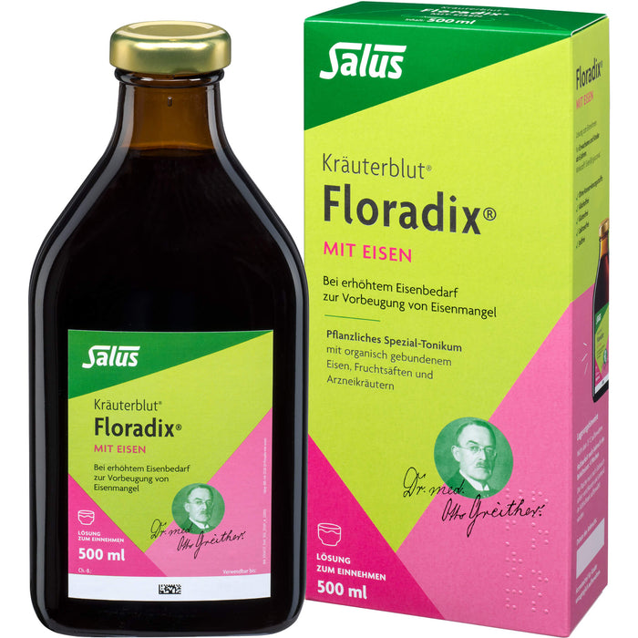 Floradix mit Eisen Lösung, 500 ml Lösung